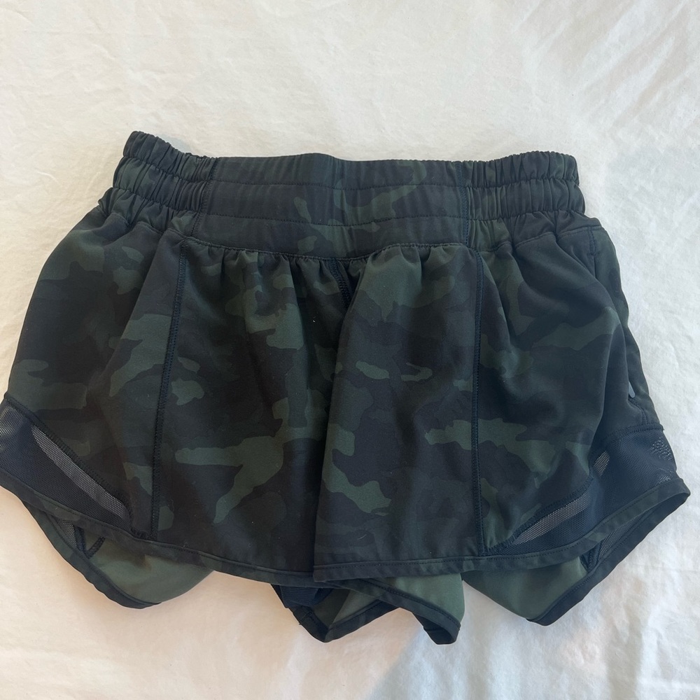 Camo lululemon shorts